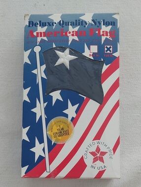 ANNIN Vintage Deluxe Quality Nylon American Flag NIB